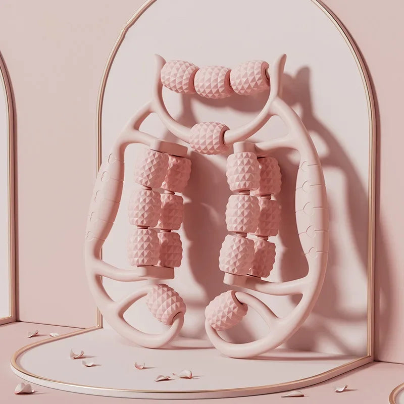 Kas Gevşetici Sıkılaştırıcı Masaj Aleti 18 Tekerlekli Lenf Dranaj Rulosu - Bacak Selülit Azaltıcı