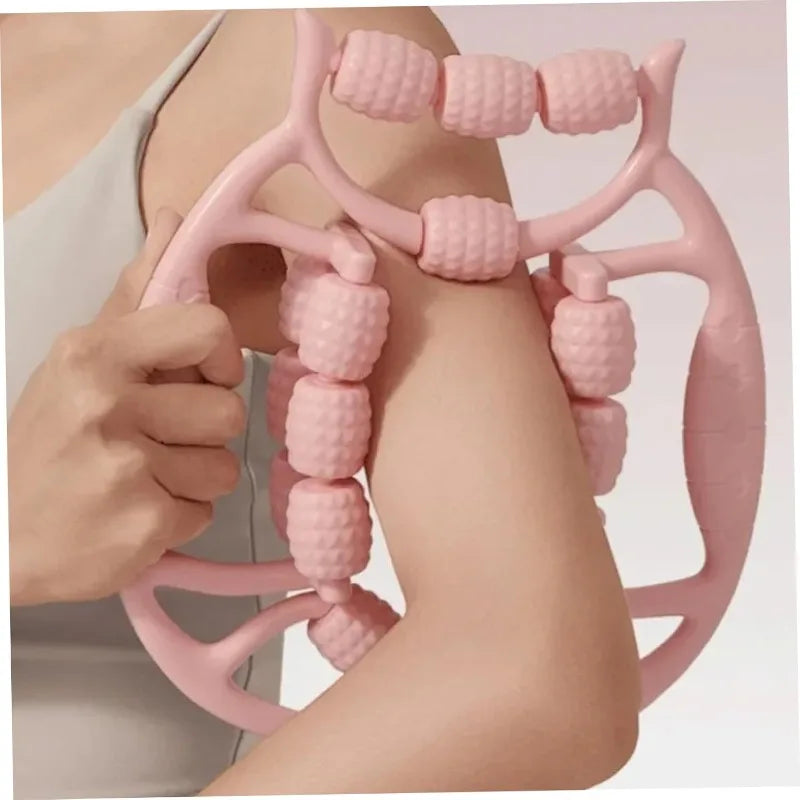 Kas Gevşetici Sıkılaştırıcı Masaj Aleti 18 Tekerlekli Lenf Dranaj Rulosu - Bacak Selülit Azaltıcı