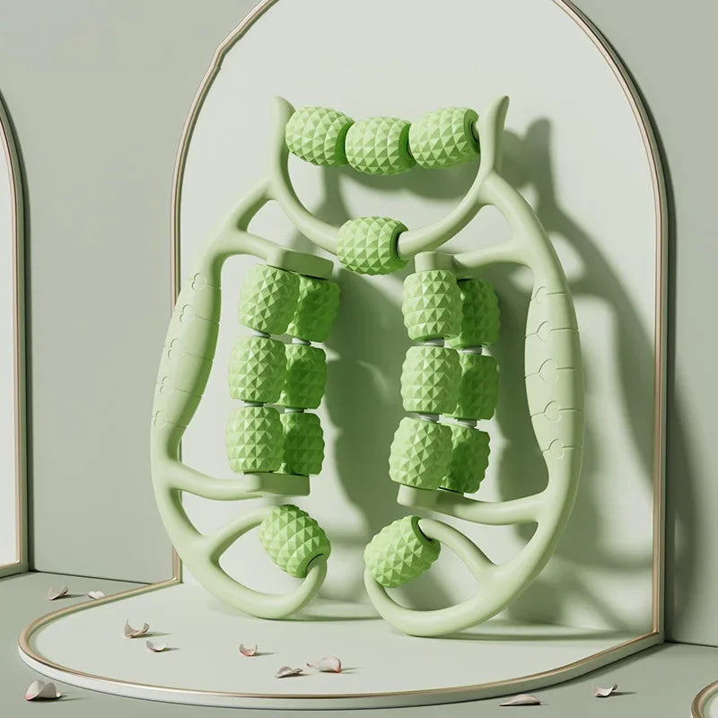 Kas Gevşetici Sıkılaştırıcı Masaj Aleti 18 Tekerlekli Lenf Dranaj Rulosu - Bacak Selülit Azaltıcı