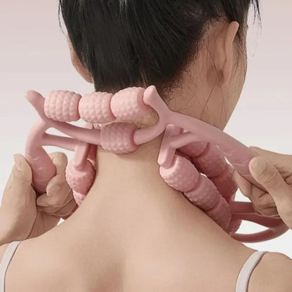 Kas Gevşetici Sıkılaştırıcı Masaj Aleti 18 Tekerlekli Lenf Dranaj Rulosu - Bacak Selülit Azaltıcı